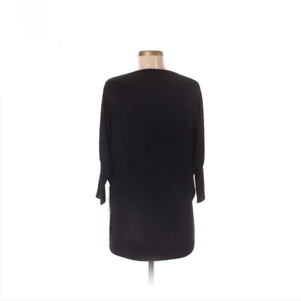 Matty M Women's shimmery Black Sweater Tunic - Picture 2 of 2